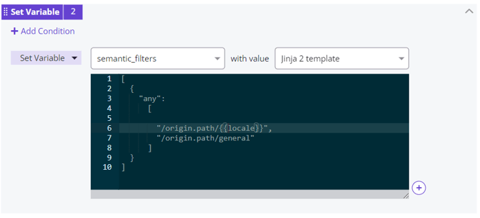 Set   "/origin.path/en",         "/origin.path/general" as a semantic filter